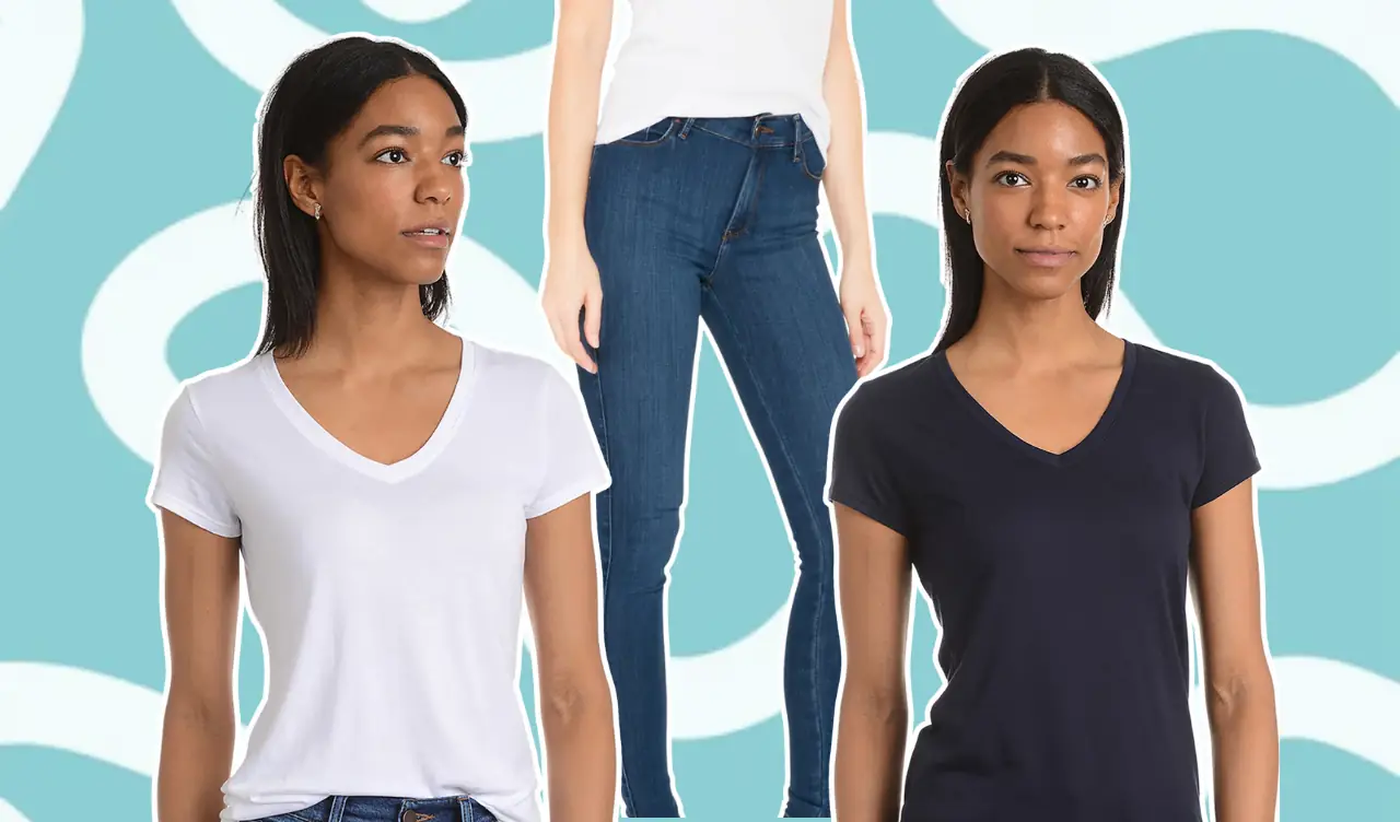 This Mott & Bow Tee and High Rise Jeans Make the Best Outfit Duo